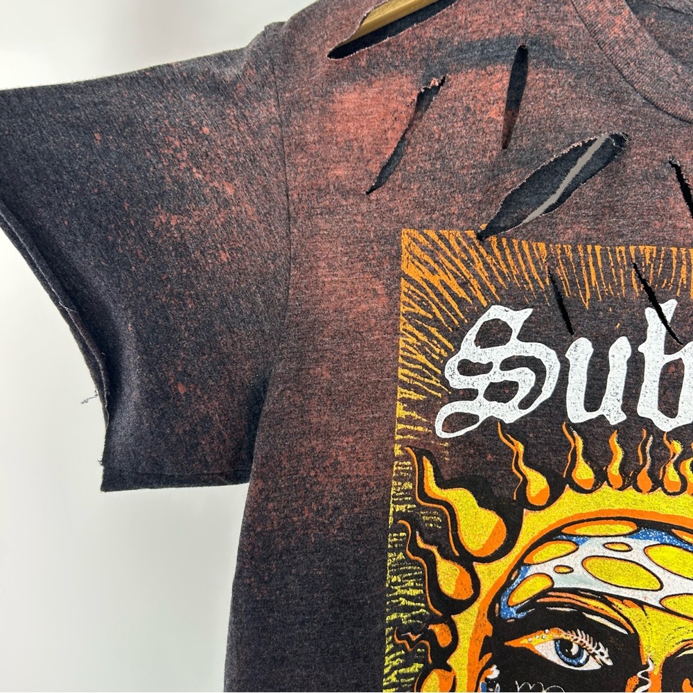 Sublime Thrashed Acid Burnout Tee Size Medium - Picture 6 of 6